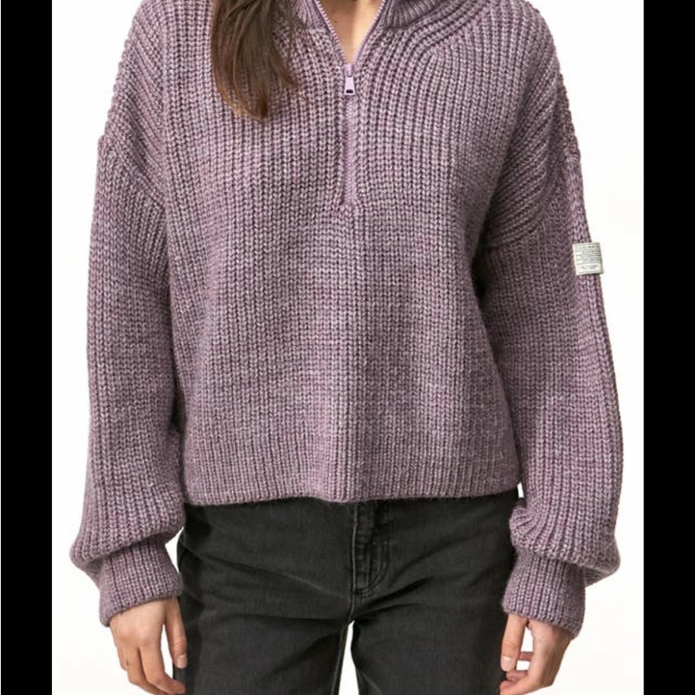 Cozy Purple Knit Sweater